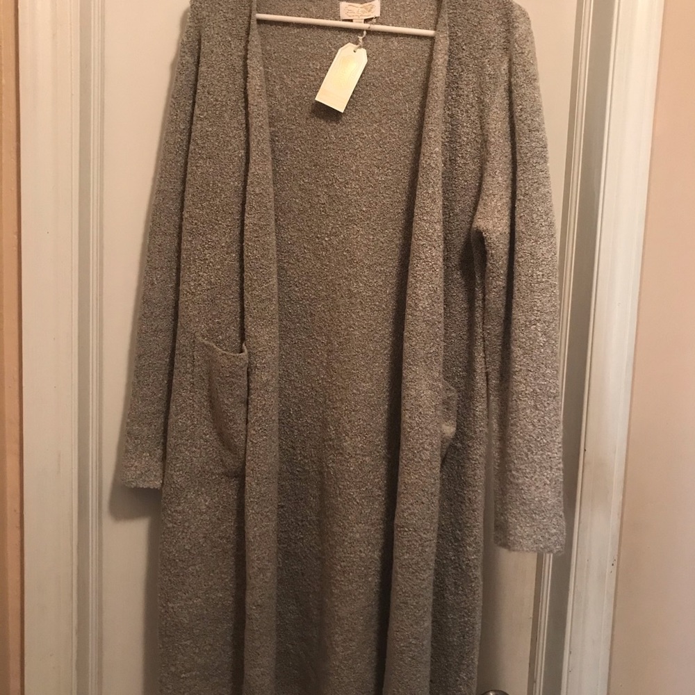 Mudpie Anniston Cardigan NWT S/M Grey - Picture 2 of 2